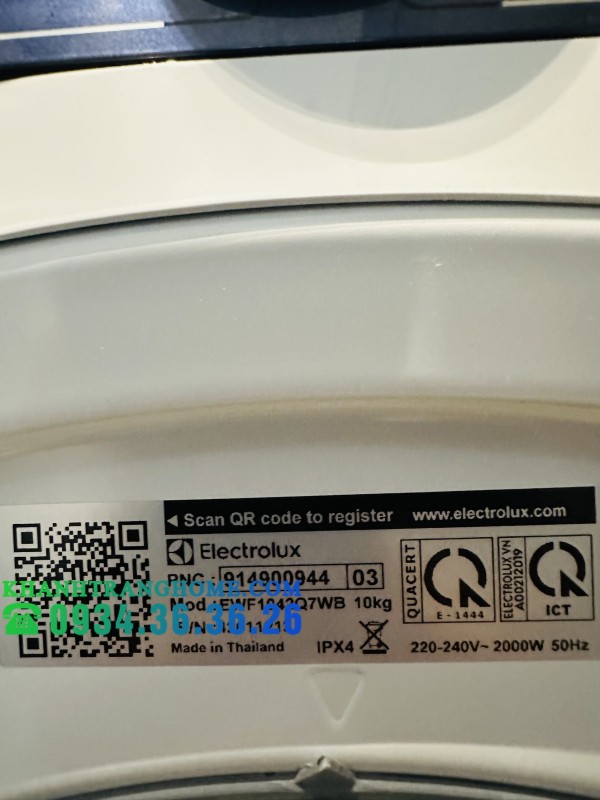 Máy giặt cửa trước 10kg UltimateCare 700 Electrolux EWF1042Q7WB - 90