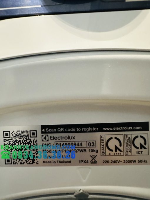 Máy giặt cửa trước 10kg UltimateCare 700 Electrolux EWF1042Q7WB - 29