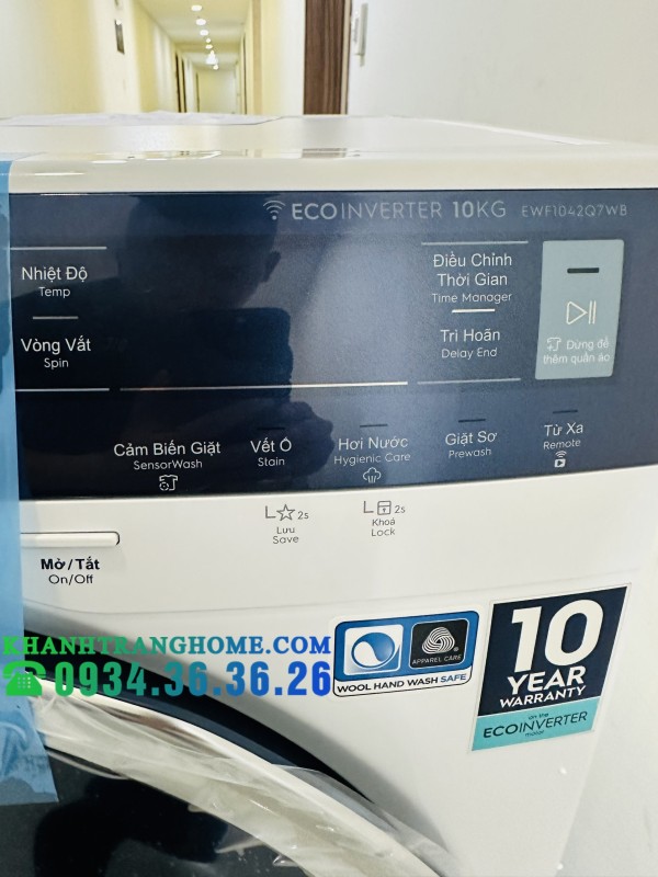Máy giặt cửa trước 10kg UltimateCare 700 Electrolux EWF1042Q7WB - 102