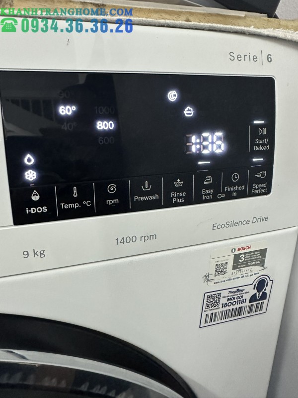 Máy Giặt Bosch WGG244A0SG Khối Lượng Giặt 9kg Công nghệ I-DOS Thông Minh - 121