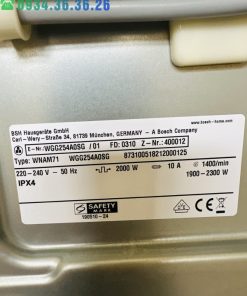 MÁY GIẶT BOSCH WGG254A0SG SERIE 6 KHỐI LƯỢNG GIẶT 10KG CÔNG NGHÊ I-DOS THÔNG MINH - 227 MÁY GIẶT BOSCH WGG254A0SG SERIE 6 KHỐI LƯỢNG GIẶT 10KG CÔNG NGHÊ I-DOS THÔNG MINH - 226
