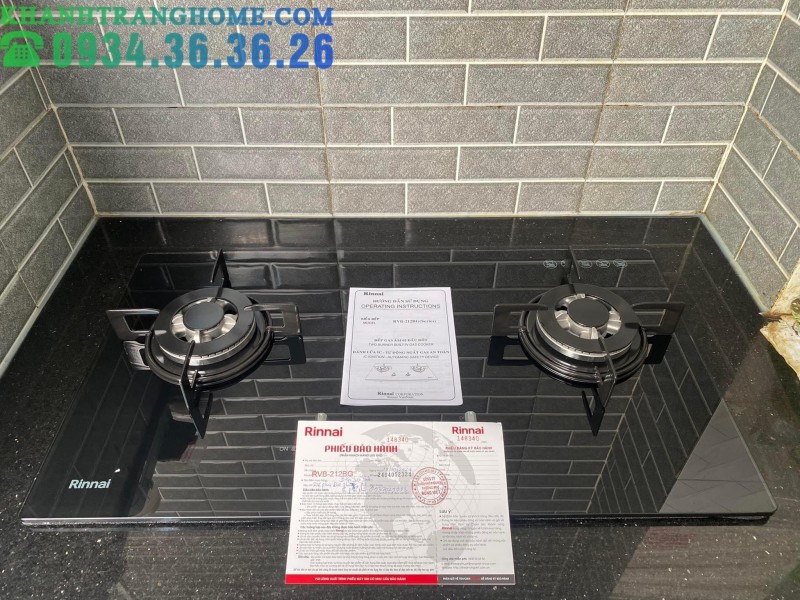 Bếp Gas Âm Rinnai RVB-212BG