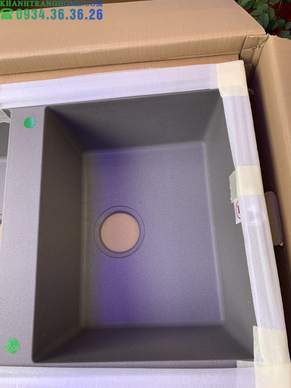 Chậu đá Malloca Titanium K-50073 / Màu xám / Phủ nano kháng khuẩn - 35