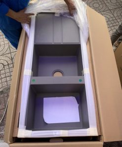 Chậu đá Malloca Titanium K-50073 / Màu xám / Phủ nano kháng khuẩn - 30