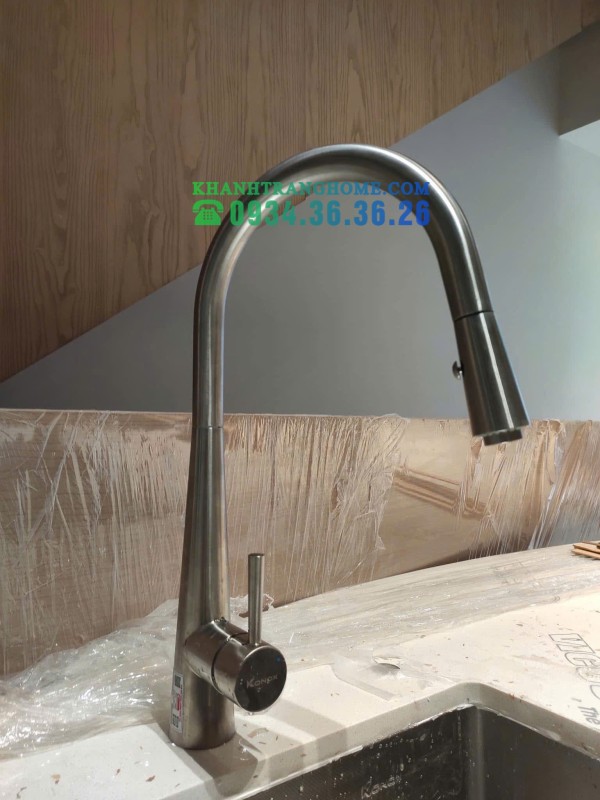 VÒI RỬA BÁT RÚT DÂY KONOX KN1901N - 56