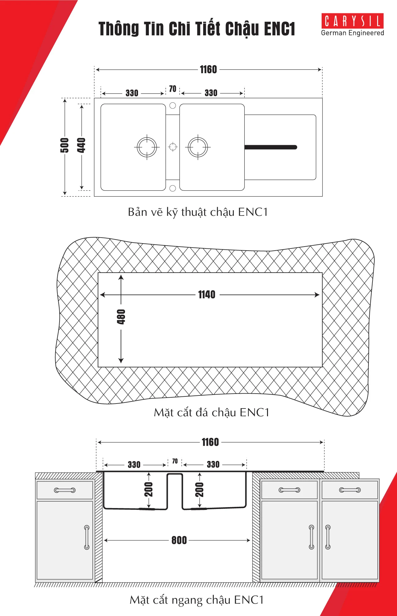 CARYSIL ENC1-11/CAFE BROWN