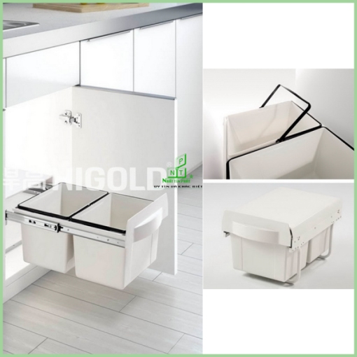 Thùng rác 2 ngăn Higold – 307013 - 1