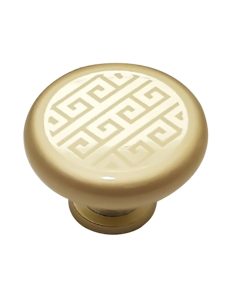 Tay nắm tủ GRÖß tròn Φ32*H25 mm màu vàng gold KHA-108 Grob