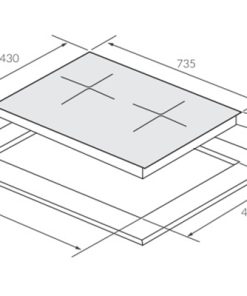 Bếp từ âm 2 vùng nấu Eurosun EU-T258XMAX