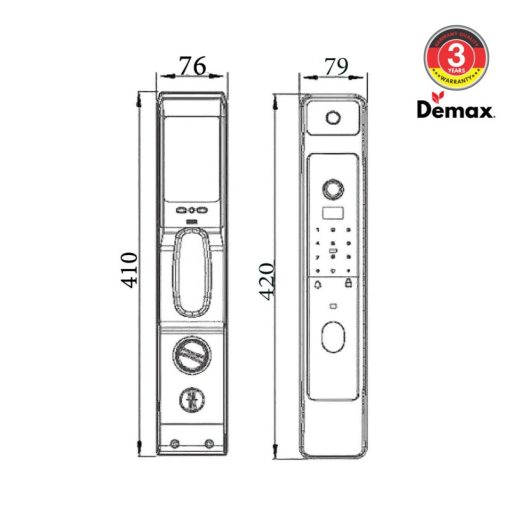 KHOÁ NHẬN DIỆN KHUÔN MẶT DEMAX SL928 DG