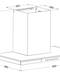 MÁY HÚT MÙI EUROSUN EH-90AF76 - 10 Máy hút mùi chữ T EUROSUN EH-90AF76