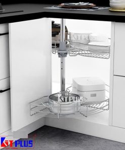 Mâm xoay Inox nan mở 1/2-180 Kit Plus DK.180B VIP