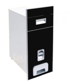 Thùng gạo âm tủ mặt gương màu đen Kit Plus RB.29B