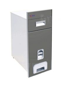 Thùng gạo âm tủ mặt gương màu bạc Kit Plus RB.29A