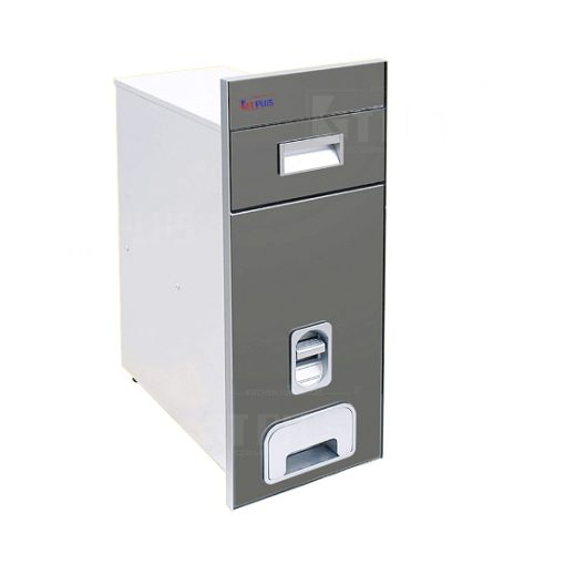 Thùng gạo âm tủ mặt gương màu bạc Kit Plus RB.29A - 1