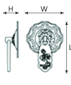Tay nắm tủ GRÖß cổ điển màu đồng vàng GH-B8 Grob - 5
