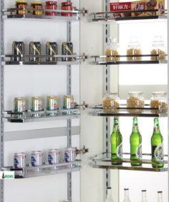 Edel -TỦ KHO CÁNH MỞ INOX NAN DẸT 6 TẦNG, 12 RỔ