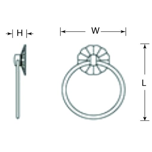 Tay nắm tủ GRÖß cổ điển màu đồng vàng GK-1L Grob - 3