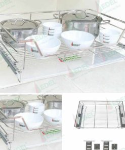 Edel -Ngăn kéo để xoong nồi Inox nan vuông 304