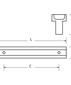 Tay nắm tủ GRÖß PVD Gold, đen hợp kim GBH-1T Grob - 6 Tay nắm tủ GRÖß PVD Gold, đen hợp kim GBH-1T Grob - 5