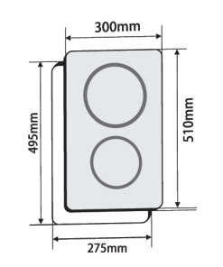 Bếp Domino 2 từ FASTER FS 223DI - 5 BẾP DOMINO 2 TỪ FASTER FS 223DI
