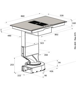 Bếp từ kết hợp máy hút khói khử mùi Malloca HIH-864 LI - 5 Bếp từ kết hợp máy hút khói khử mùi Malloca HIH-864 LI