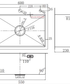 CHẬU RỬA BÁT FASTER FS 6045HM