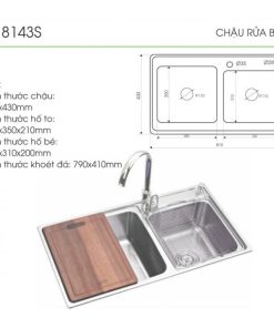 CHẬU RỬA BÁT FASTER FS-8143S