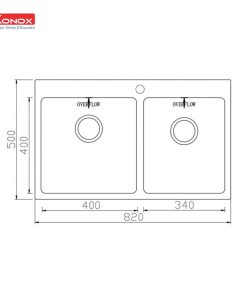CHẬU RỬA CHÉN KONOX UNICO 8250