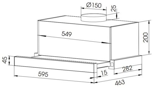 MÁY HÚT MÙI ÂM TỦ FASTER SYP 6222