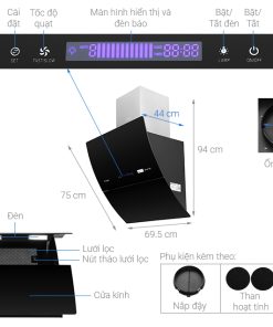 Máy hút mùi Pramie DE19-700