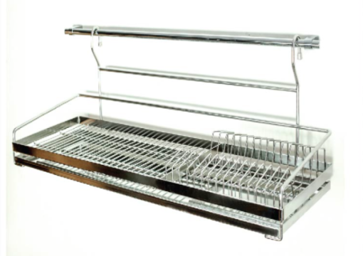 Kệ chén 1 tầng+5 móc+thanh treo Higold inox 304 – 201019 - 1