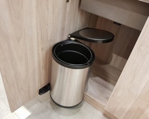 Thùng rác tròn inox 10 lít cánh mở Garis GW05.10 - 5