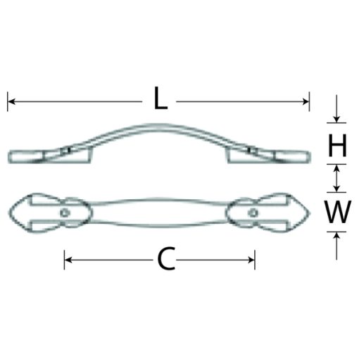 Tay nắm tủ GRÖß Đồng Nguyên Chất, hợp kim GHA-86V Grob - 3