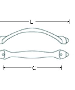 Tay nắm tủ GRÖß PVD gold, hợp kim GHA-38C Grob - 6 Tay nắm tủ GRÖß PVD gold, hợp kim GHA-38C Grob - 5