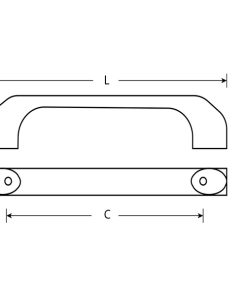 Tay nắm tủ GRÖß Vàng gold, hợp kim KH-71 Grob - 5