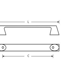 Tay nắm tủ GRÖß Vàng gold, hợp kim GH-108 Grob - 5