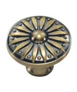 Tay nắm tủ GRÖß tròn Φ34*H27 mm màu đồng đỏ GK-88D Grob