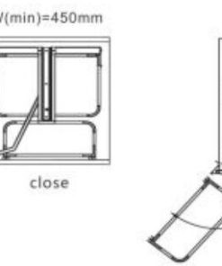 TỦ KHO INOX 304 5 TẦNG CAO CẤP CÁNH MỞ FASTER FS 34505SS