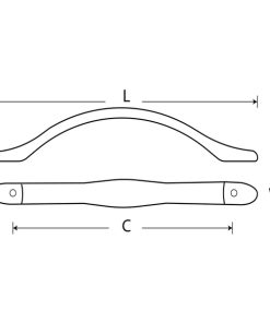 Tay nắm tủ GRÖß Vàng gold, hợp kim GH-8118 Grob - 5