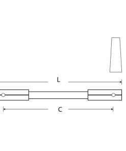 Tay nắm tủ GRÖß màu Gold, Hợp Kim KHA-79G Grob - 5