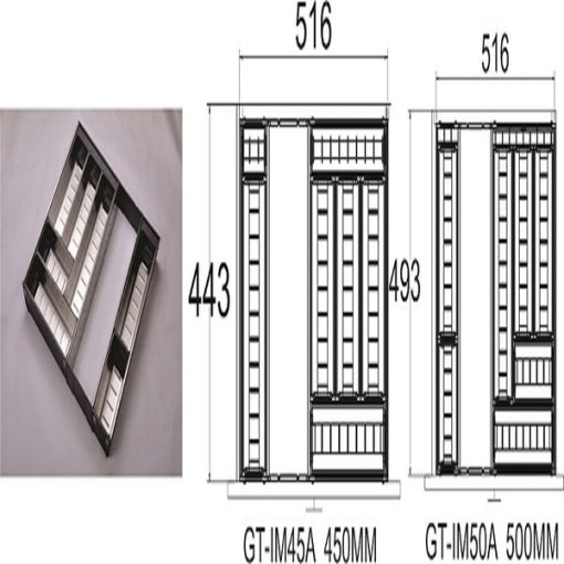 Khay chia thìa dĩa Inox 304 Grob - 5