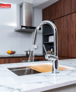 VÒI RỬA BÁT DÂY RÚT KONOX ALTO CHROME - 10 VÒI RỬA BÁT DÂY RÚT KONOX ALTO CHROME