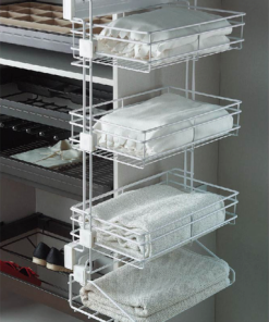 Kệ khăn 4 tầng giảm chấn Higold inox – 4515R