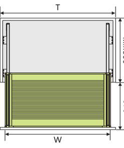 KỆ ĐỰNG XOONG NỒI INOX HỘP (LẮP ÂM TỦ) Grob - 13