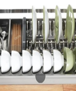 KỆ ĐỰNG BÁT ĐĨA ĐA NĂNG INOX HỘP (LẮP ÂM TỦ) Grob - 7