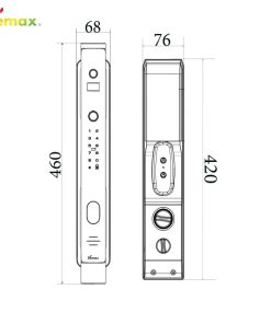Khóa vân tay chuông màn hình DEMAX SL868 GS tiêu chuẩn Đức - 19