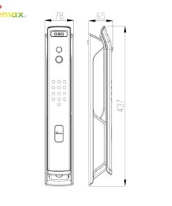 Khóa cửa nhận diện khuôn mặt DEMAX SL999 RC tiêu chuẩn Đức - 13