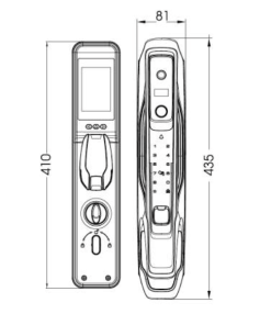 KHOÁ CỬA DEMAX SL968 CB FACE ID – APP WIFI