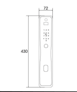 KHÓA CỬA VÂN TAY DEMAX SL899 GC